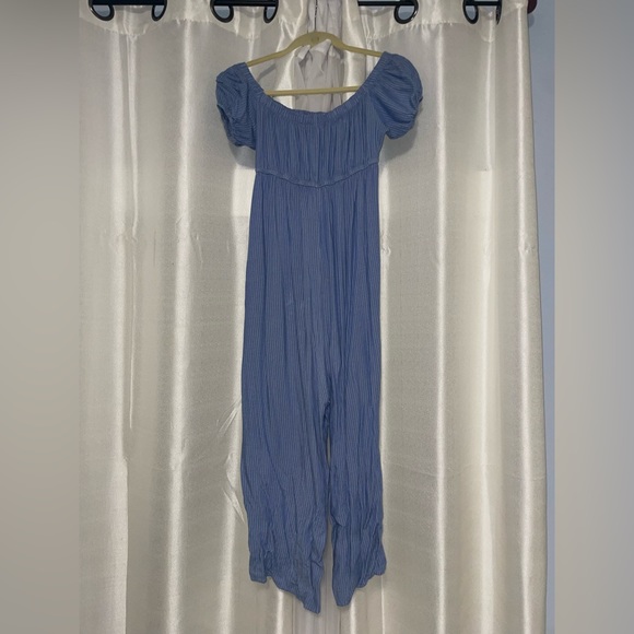 Urban Outfitters Blue Stripe Jumpsuit - Picture 3 of 5